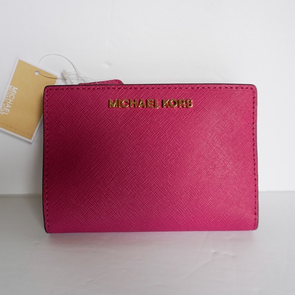 Michael Kors Bags Michael Kors Card Case Carryall Wallet Hot Pink